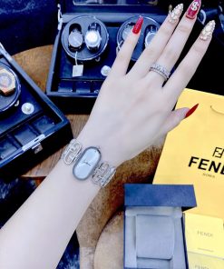 Đồng hồ nữ dây kim loại FENDI HORIZONTAL LADY WATCH like auth 20x35mm