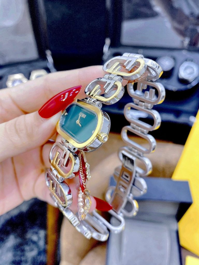 Đồng hồ nữ dây kim loại FENDI HORIZONTAL LADY WATCH like auth 20x35mm