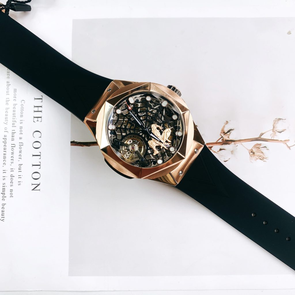 Đồng hồ chính hãng Hanboro nam máy cơ Automatic Nhật giá rẻ 44mm