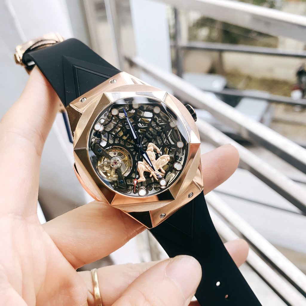 Đồng hồ chính hãng Hanboro nam máy cơ Automatic Nhật giá rẻ 44mm