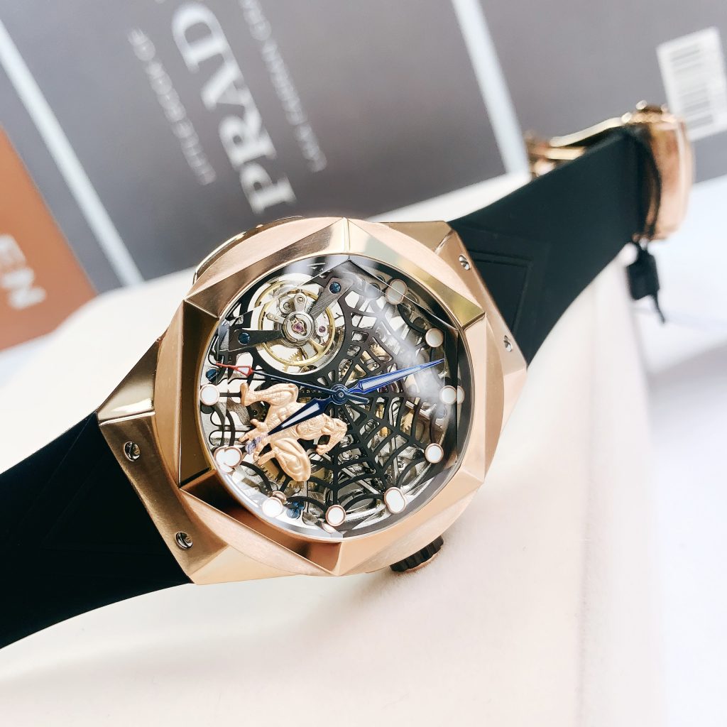 Đồng hồ chính hãng Hanboro nam máy cơ Automatic Nhật giá rẻ 44mm