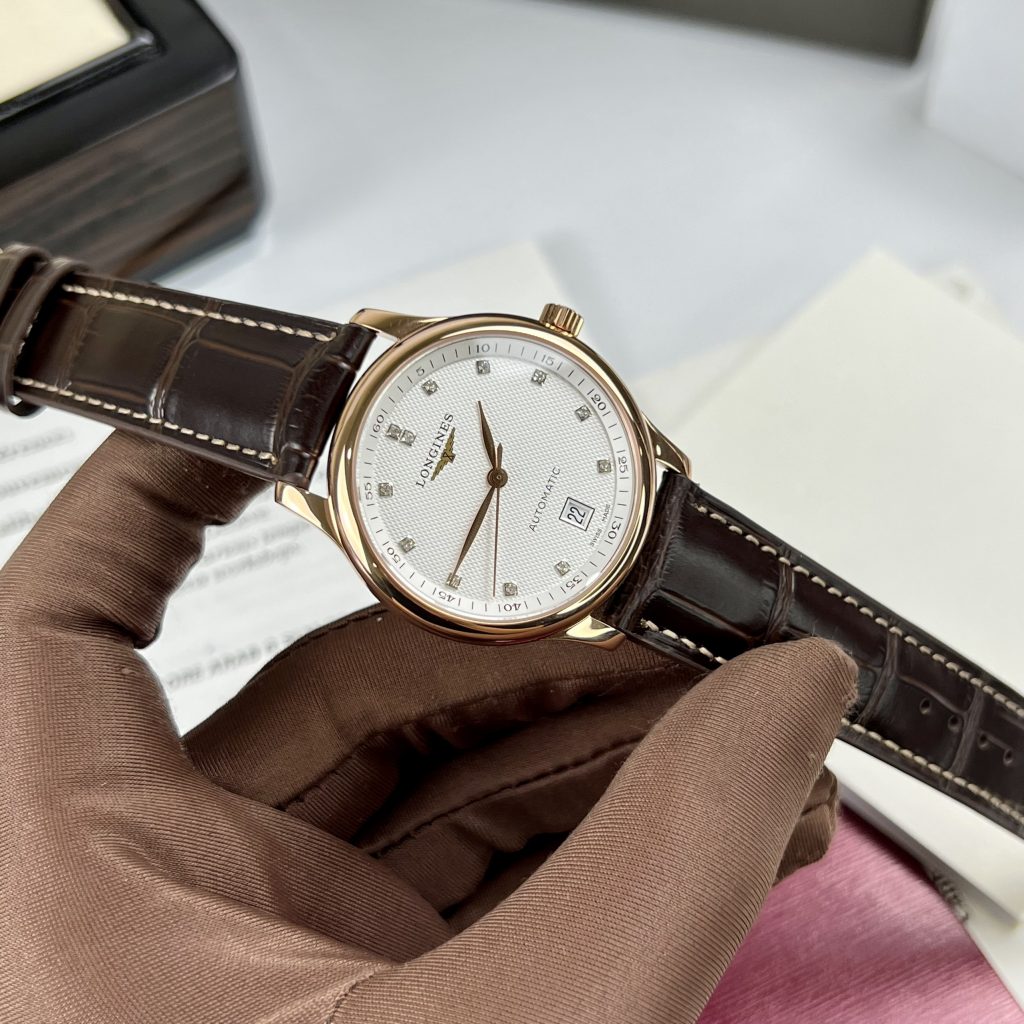 Đồng Hồ cơ Automatic Longines Master dây da màu demi 40mm