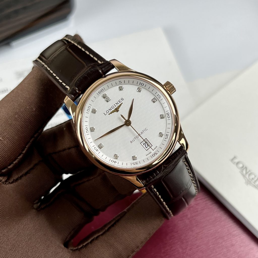 Đồng Hồ cơ Automatic Longines Master dây da màu demi 40mm