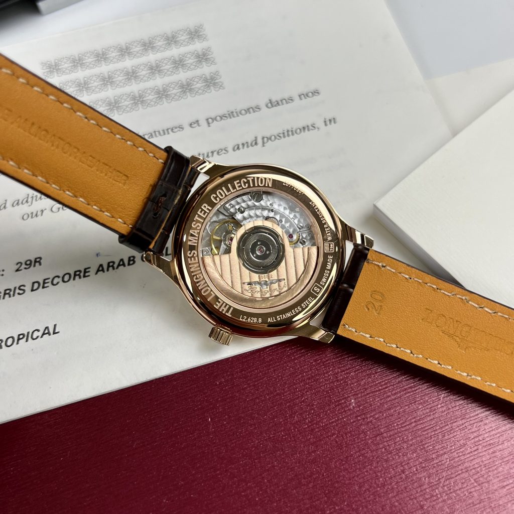 Đồng Hồ cơ Automatic Longines Master dây da màu demi 40mm