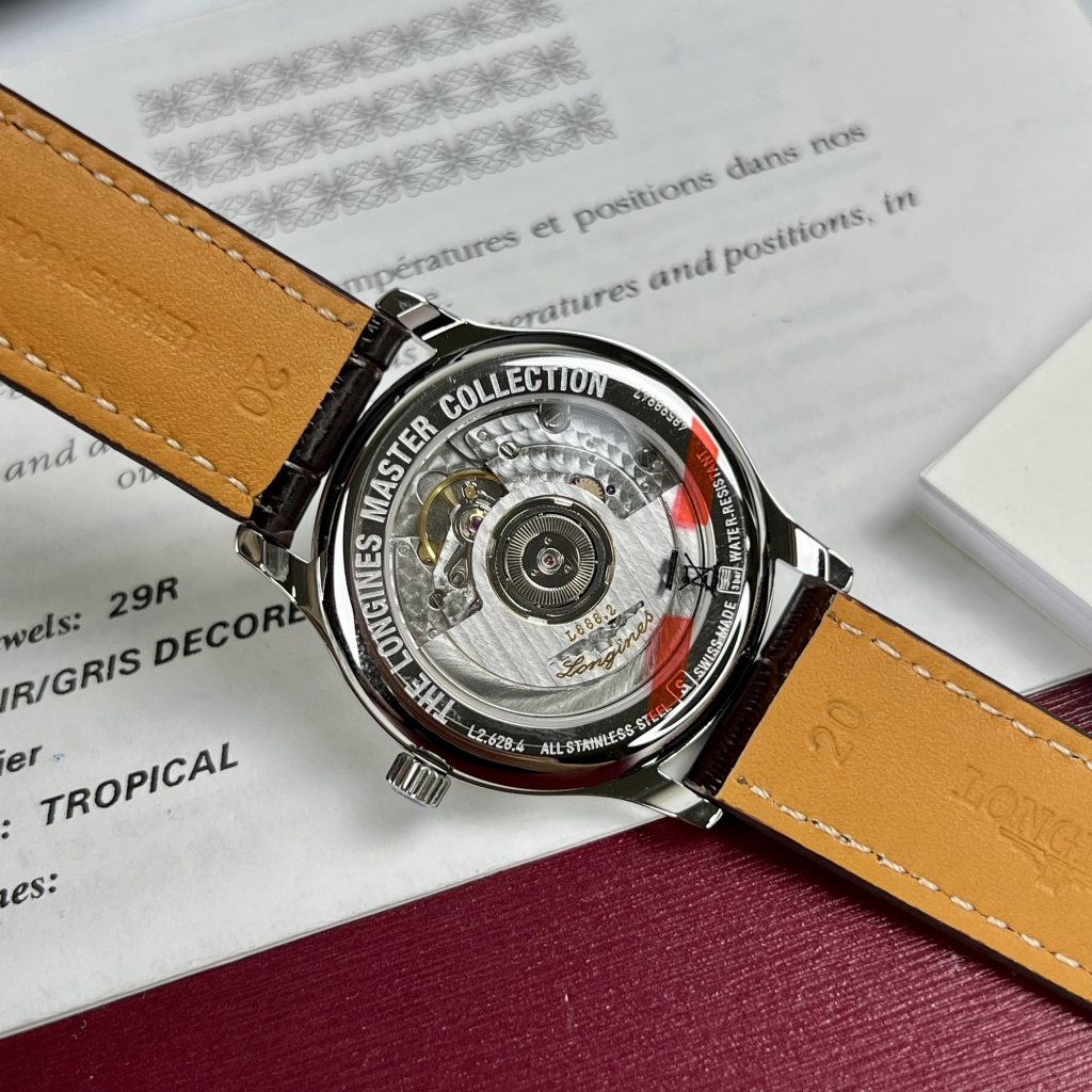 Đồng hồ Longines nam mặt trắng Automatic Thụy Sỹ 40mm