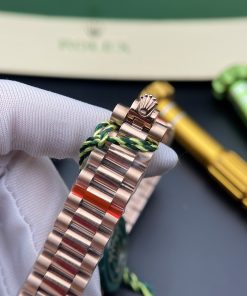 Đồng hồ nữ Rolex Datejust Replica 11 mặt số cánh bướm màu vàng hồng 31mm