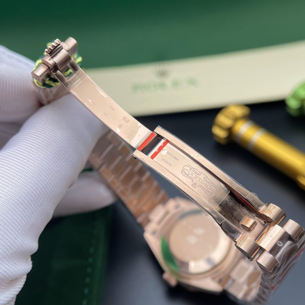 Đồng hồ nữ Rolex Datejust Replica 11 mặt số cánh bướm màu vàng hồng 31mm