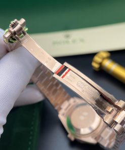 Đồng hồ nữ Rolex Datejust Replica 11 mặt số cánh bướm màu vàng hồng 31mm