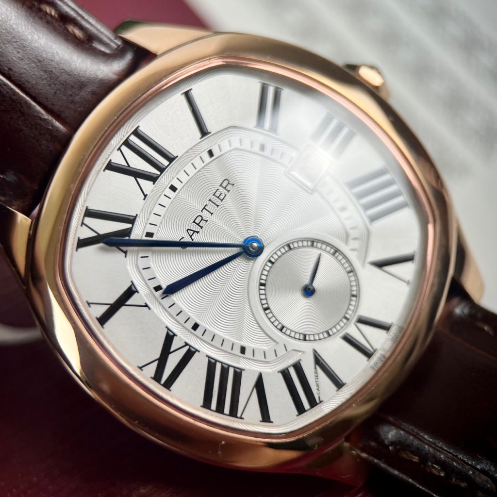 Đồng hồ cơ nam dây da Cartier Drive de Cartier replica 1:1