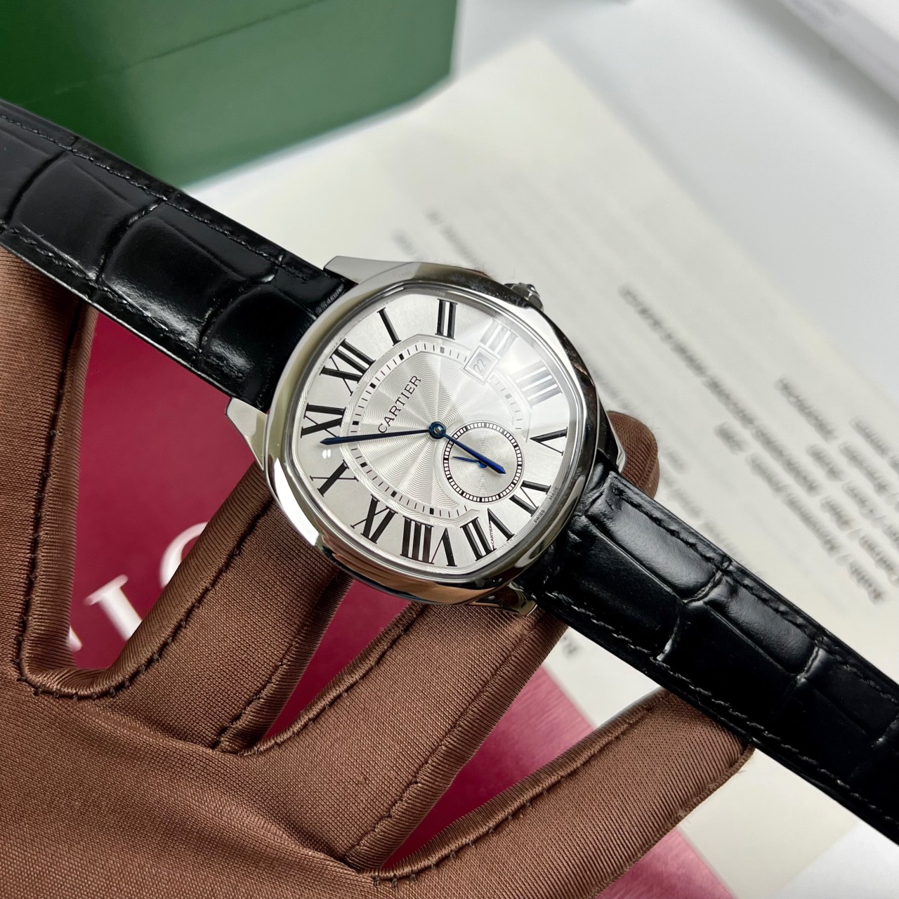 Đồng hồ cơ nam Cartier Drive de Cartier replica 1:1 Đồng hồ cơ nam Cartier Drive de Cartier replica 1:1