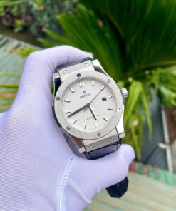 Đồng hồ Hublot nam dây cao su Hublot Classic Fusion máy cơ mặt trắng - DWatch
