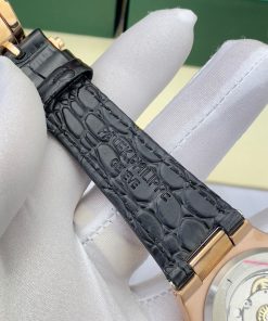 Đồng hồ nam máy cơ đính đá baguette Patek Philippe Nautilus Fake cao cấp 40mm