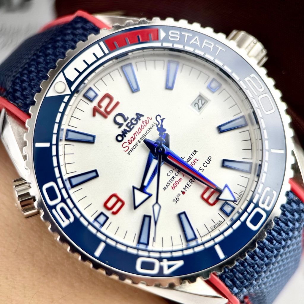 Đồng hồ nam máy cơ Omega Seamaster co-axial 800 fake cao cấp 41mm