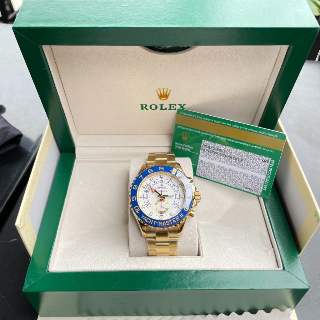Đồng hồ Rolex nam máy cơ Rolex Yacht-Master ll fake cao cấp 44mm