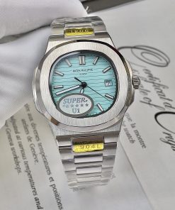 Đồng hồ fake cao cấp Patek Philippe Nautilus nam máy cơ automatic nhật 40mm
