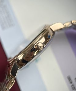 Đồng hồ cơ nam dây kim loại màu demi longines master fake cao cấp 38.5mm