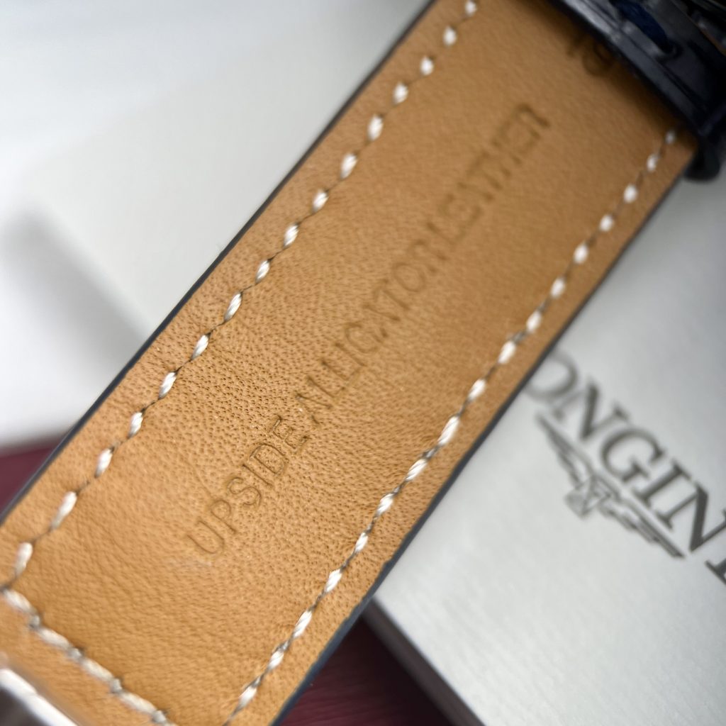 Đồng hồ cơ nam mặt xanh dây da Longines Master super fake 1:1 cao cấp 40mm