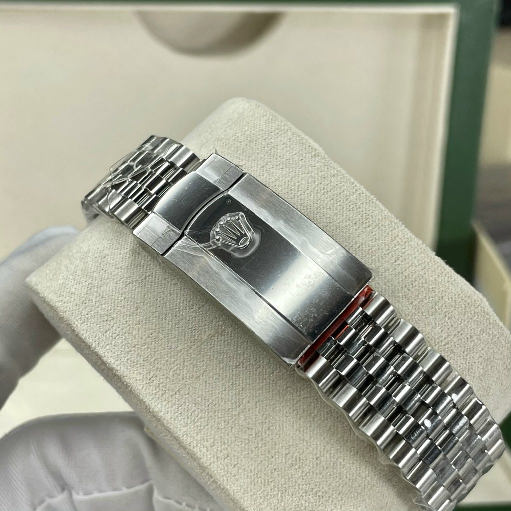 Đồng hồ Rolex DateJust nam máy cơ dây kim loại mặt vân gấp xanh green fake cao cấp 36/41mm
