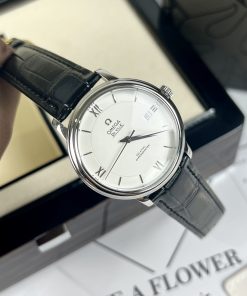 Đồng hồ fake cao cấp Omega Deville Co-Axial Chronometer nam máy cơ dây da đen 40mm