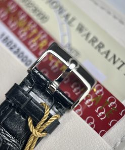 Đồng hồ fake cao cấp Omega Deville Co-Axial Chronometer nam máy cơ dây da đen 40mm