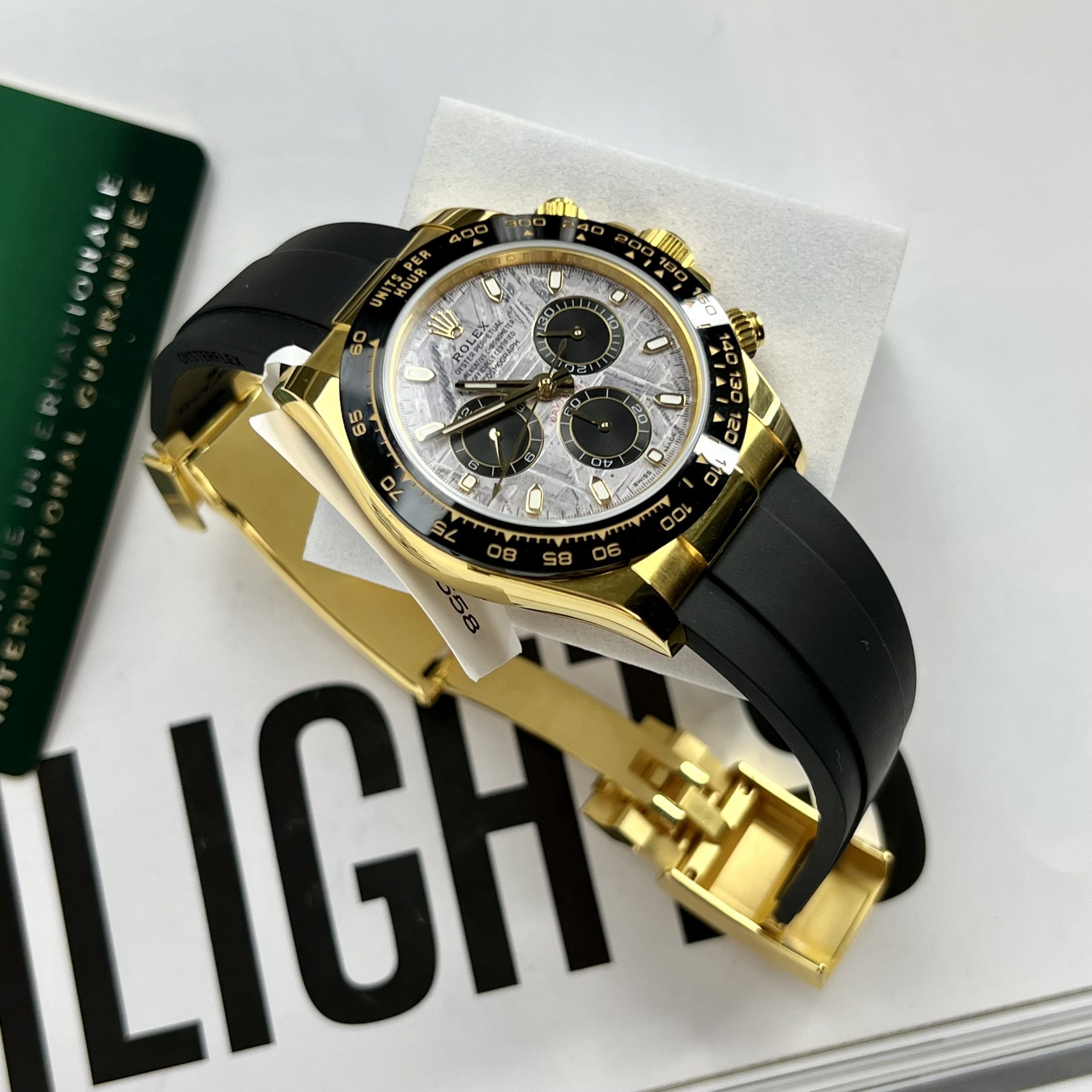 Đồng hồ Rolex Daytona mặt thiên thạch nam máy cơ Automatic dây cao su replica 1:1 cao cấp 40mm Đồng hồ Rolex Daytona mặt thiên thạch nam máy cơ Automatic dây cao su replica 1:1 cao cấp 40mm