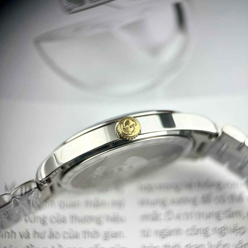 Đồng Hồ Gucci Mèo Dây Kim Loại Màu Demi Like Auth 28/38mm