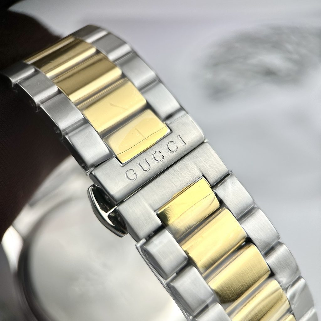 Đồng Hồ Gucci Mèo Dây Kim Loại Màu Demi Like Auth 28/38mm