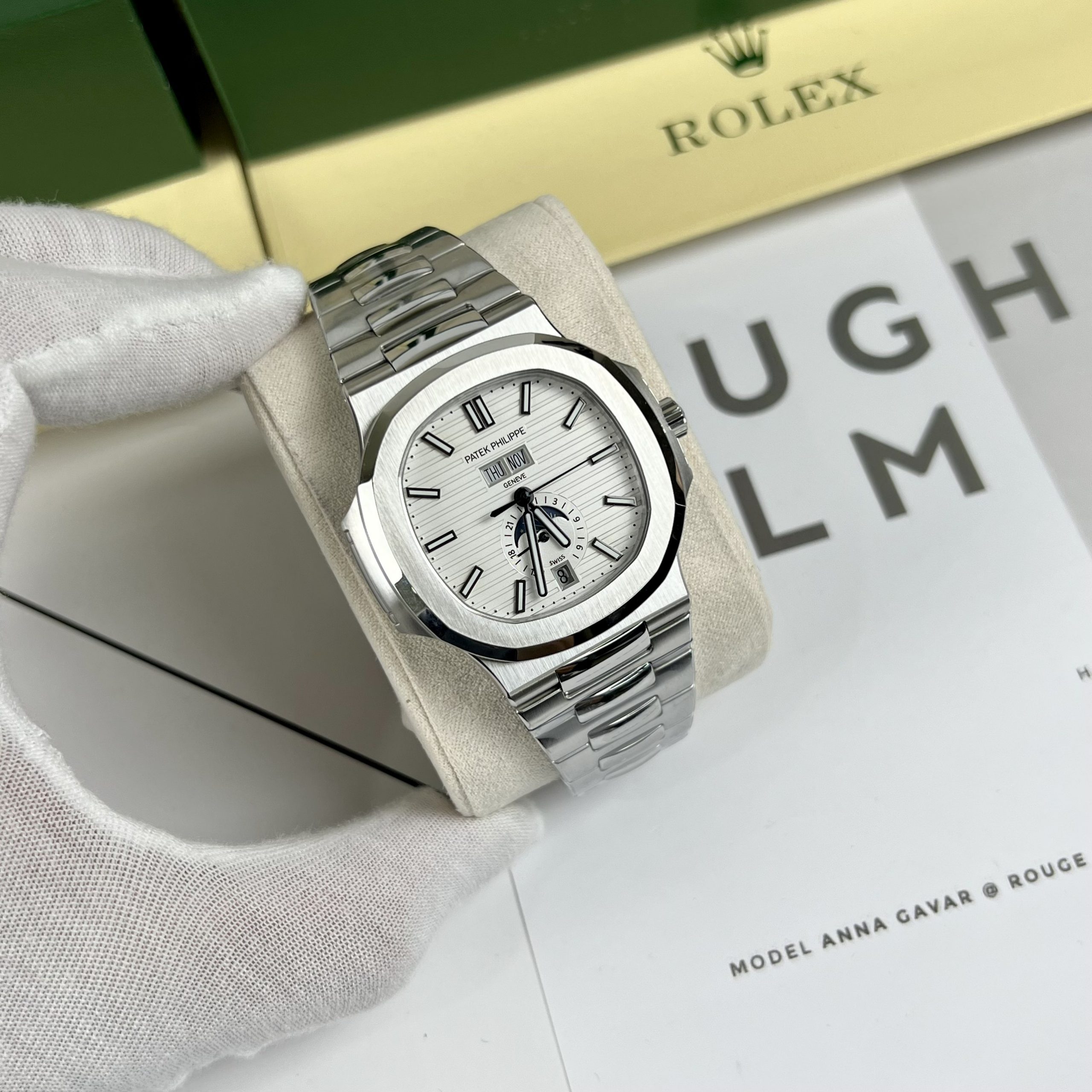 Đồng hồ Patek Philippe Nautilus Nam Dây Kim Loại Fake Cao Cấp 40mm Đồng hồ Patek Philippe Nautilus Nam Dây Kim Loại Fake Cao Cấp 40mm