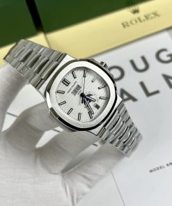 Đồng hồ Patek Philippe Nautilus Nam Dây Kim Loại Fake Cao Cấp 40mm