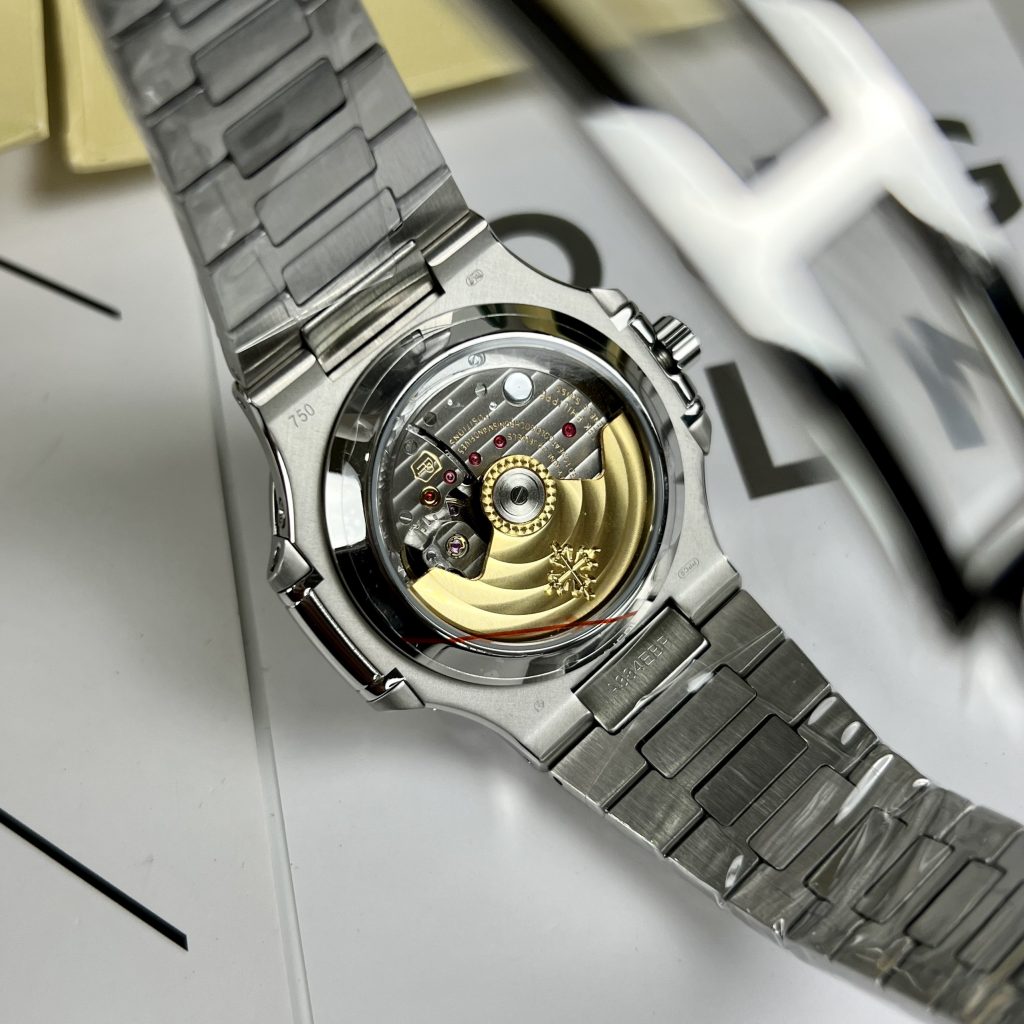 Đồng Hồ Patek Philippe Nautilus Nam Dây Kim Loại Mặt Xanh Super Fake 1:1 40mm