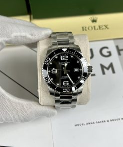 Đồng hồ Longines hydroconquest nam máy cơ mặt đen super fake 1:1 43mm