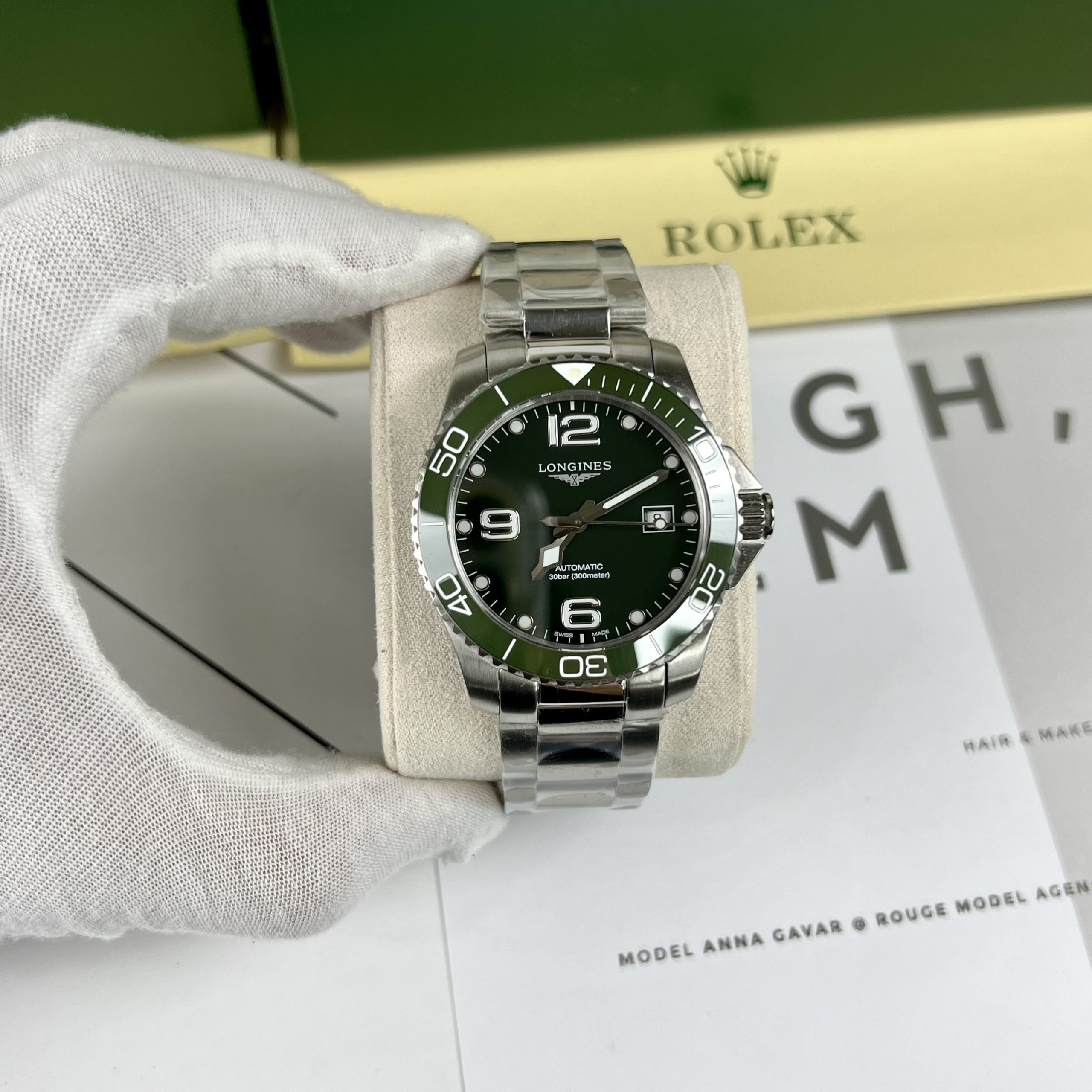 Đồng hồ nam dây kim loại Longines Hydroconquest fake cao cấp 43mm Đồng hồ nam dây kim loại Longines Hydroconquest fake cao cấp 43mm