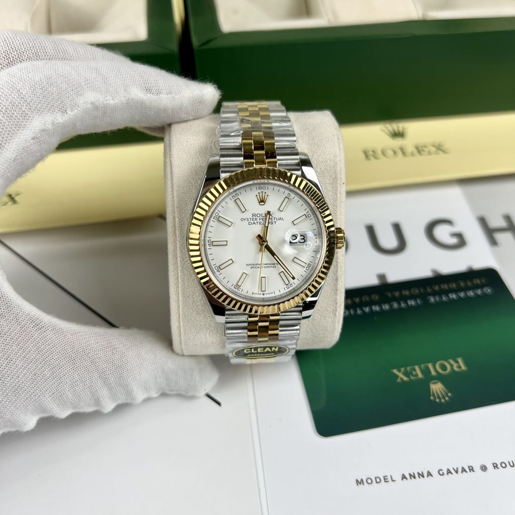 Đồng Hồ Cơ Nam Rolex DateJust Clean Factory Replica 1:1 Cao Cấp 41mm