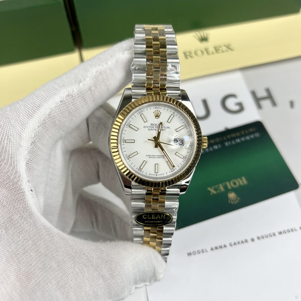 Đồng Hồ Cơ Nam Rolex DateJust Clean Factory Replica 1:1 Cao Cấp 41mm