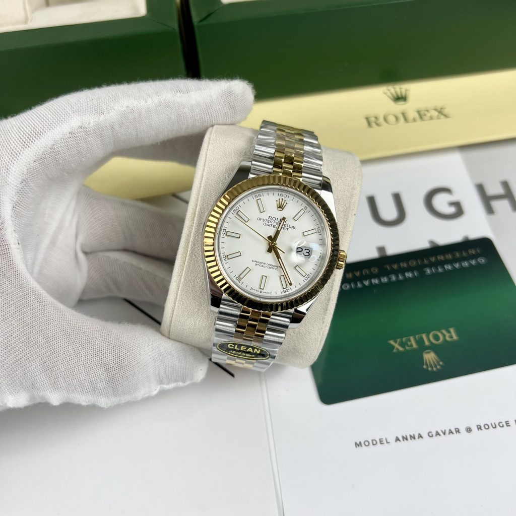 Đồng Hồ Cơ Nam Rolex DateJust Clean Factory Replica 1:1 Cao Cấp 41mm