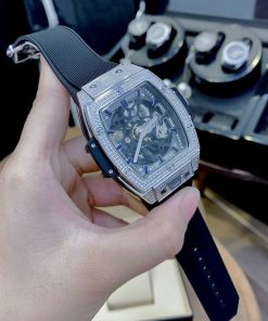 Đồng Hồ Hublot Big Bang Cơ Nam Đính Đá Super Fake 1:1 Cao Cấp 45x53mm