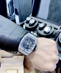 Đồng Hồ Hublot Big Bang Cơ Nam Đính Đá Super Fake 1:1 Cao Cấp 45x53mm