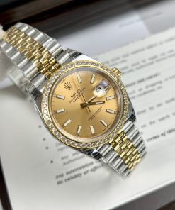 Đồng hồ Rolex DateJust nam đính đá replica 1:1 thuỵ sỹ cao cấp 36/41mm