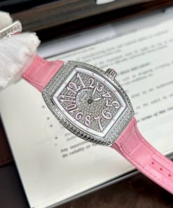 Đồng hồ nữ Franck Muller V32 ABF thuỵ sỹ màu hồng cá tính 36mm
