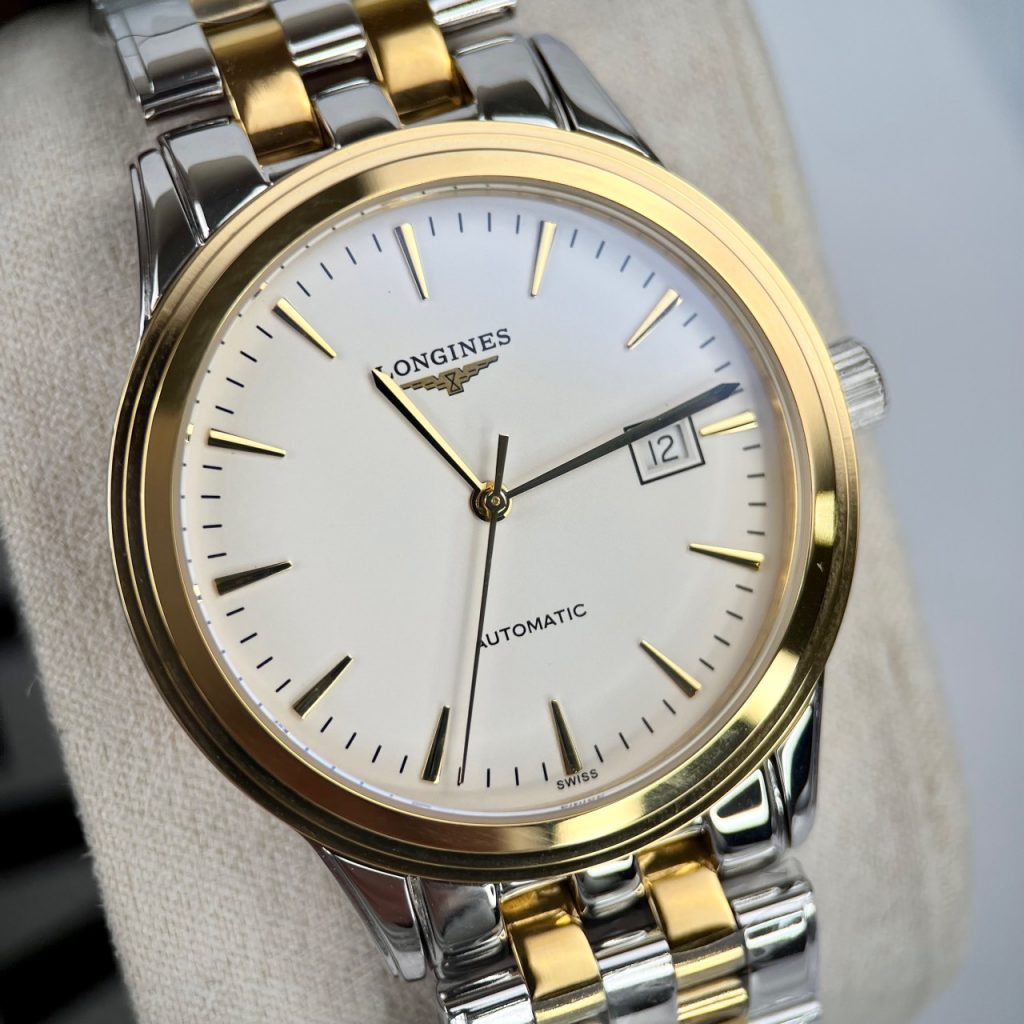 Đồng hồ cơ nam Longines Presence màu demi fake cao cấp 38.5mm