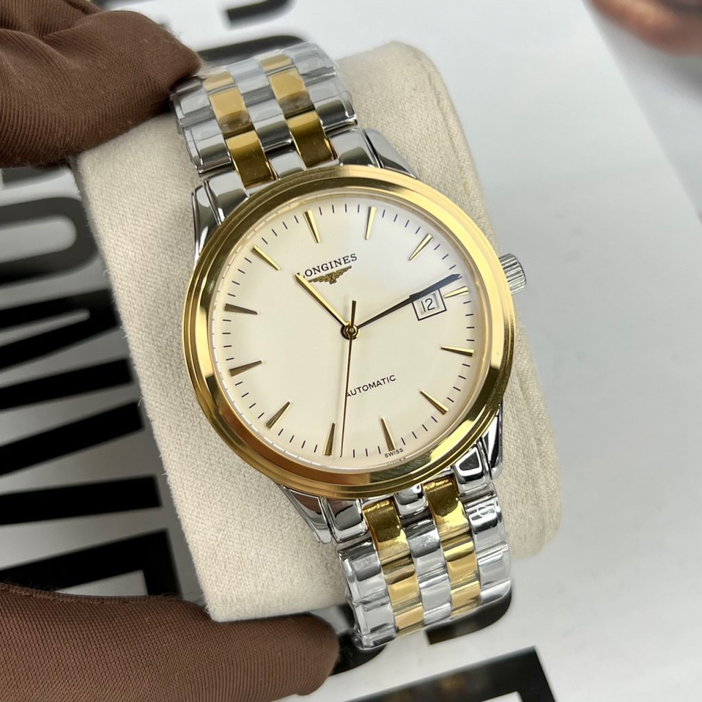 Đồng hồ cơ nam Longines Presence màu demi fake cao cấp 38.5mm