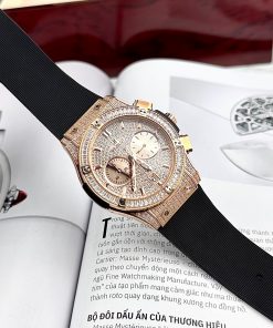 Đồng hồ Hublot Big Bang nam đính full đá super fake 42mm
