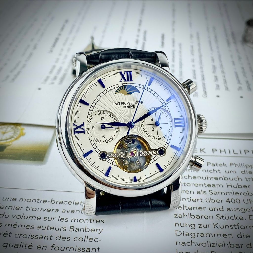 Đồng hồ Patek Philippe sun and moon nam máy lộ cơ Automatic 40mm