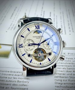 Đồng hồ Patek Philippe sun and moon nam máy lộ cơ Automatic fake cao cấp 40mm