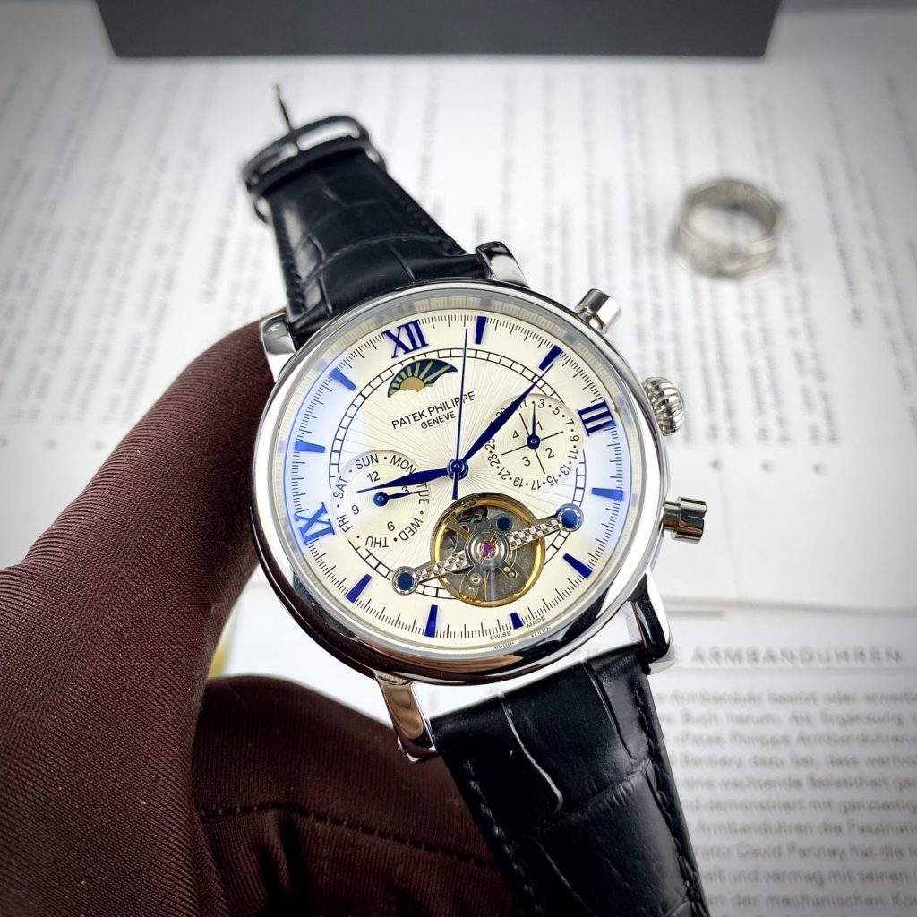 Đồng hồ Patek Philippe sun and moon nam máy lộ cơ Automatic 40mm
