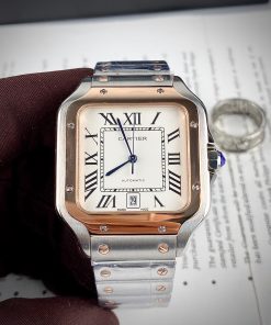 Đồng hồ Cartier Santos nam máy cơ Automatic super fake 1:1 40mm