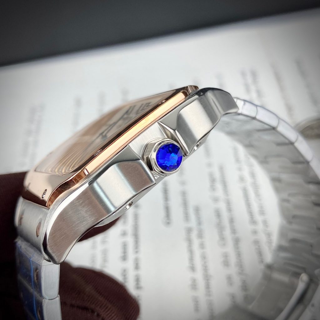 Đồng hồ Cartier Santos nam máy cơ Automatic super fake 1:1 40mm