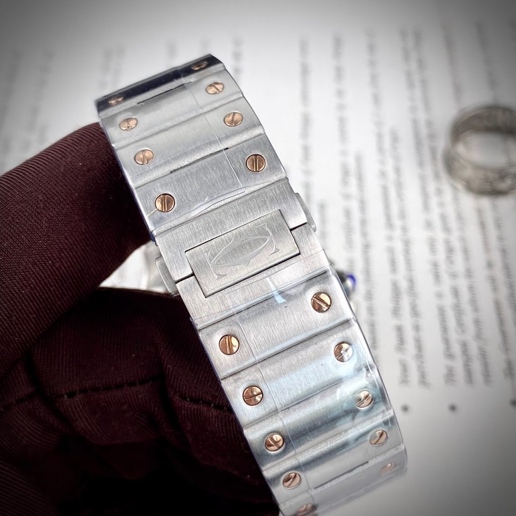 Đồng hồ Cartier Santos nam máy cơ Automatic super fake 1:1 40mm