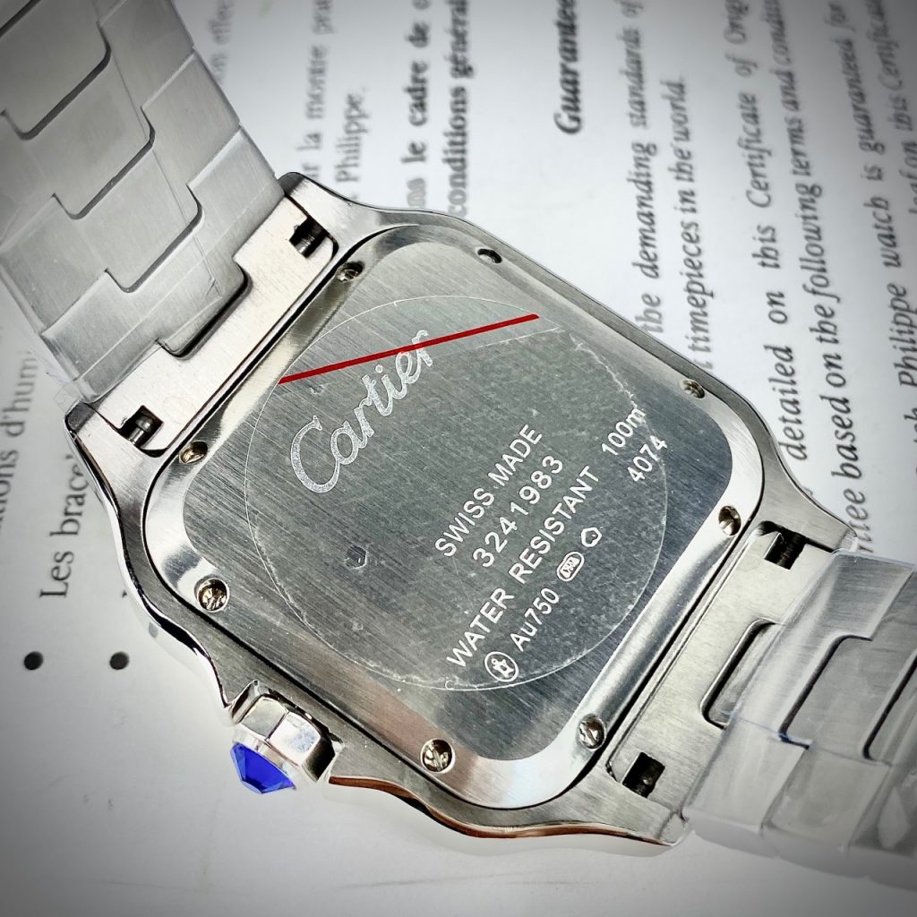 Đồng hồ Cartier Santos nam máy cơ Automatic super fake 1:1 40mm