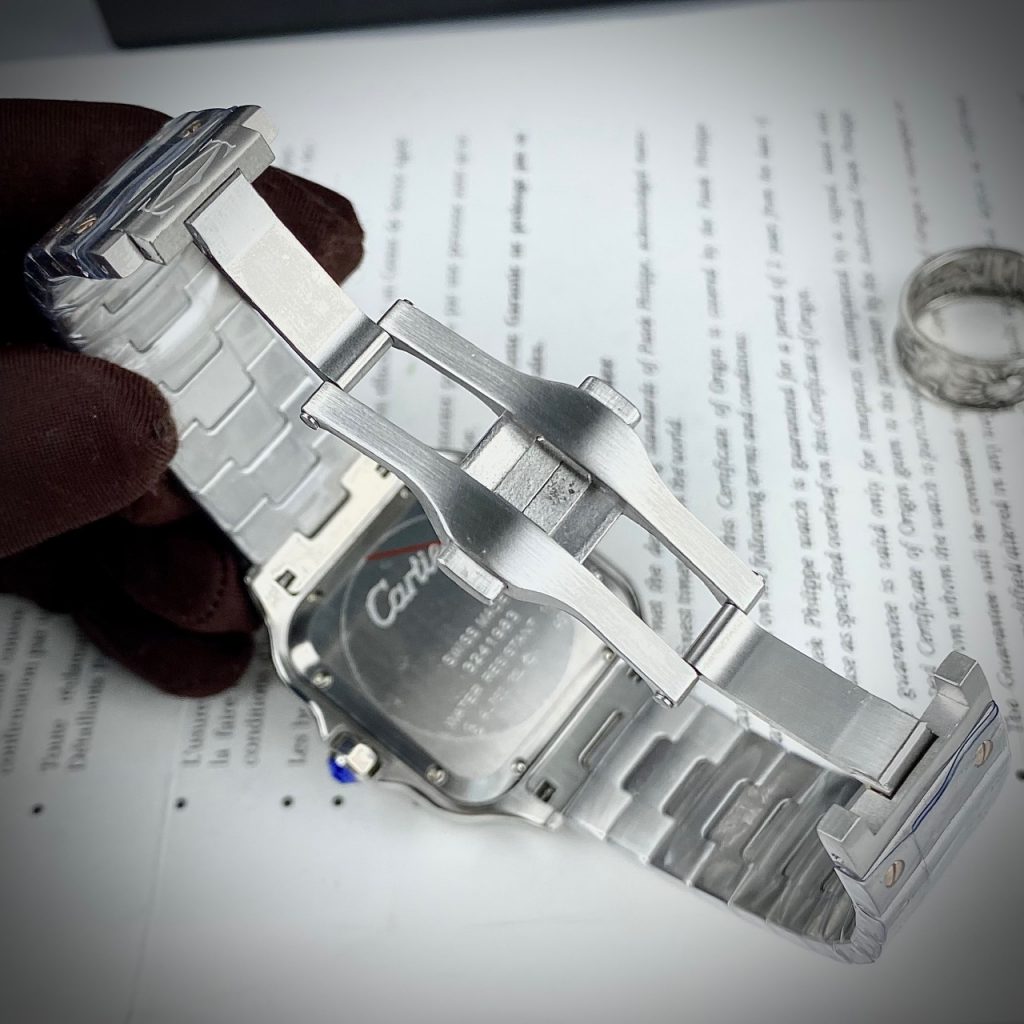 Đồng hồ Cartier Santos nam máy cơ Automatic super fake 1:1 40mm